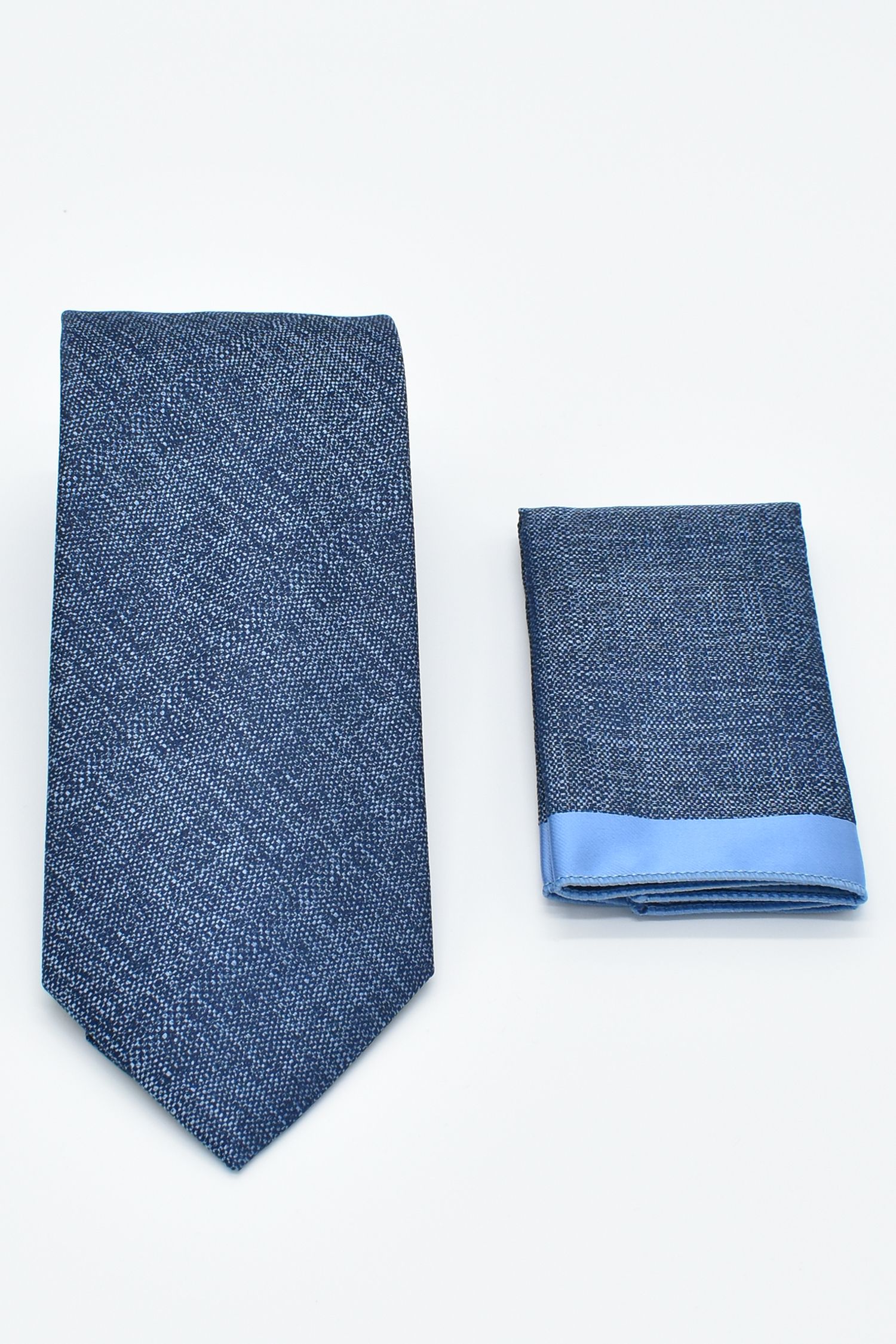 ΓΡΑΒΑΤΑ ΜΕΛΑΝΖ ΜΠΛΕ ΜΕ ΜΑΝΤΗΛΙ