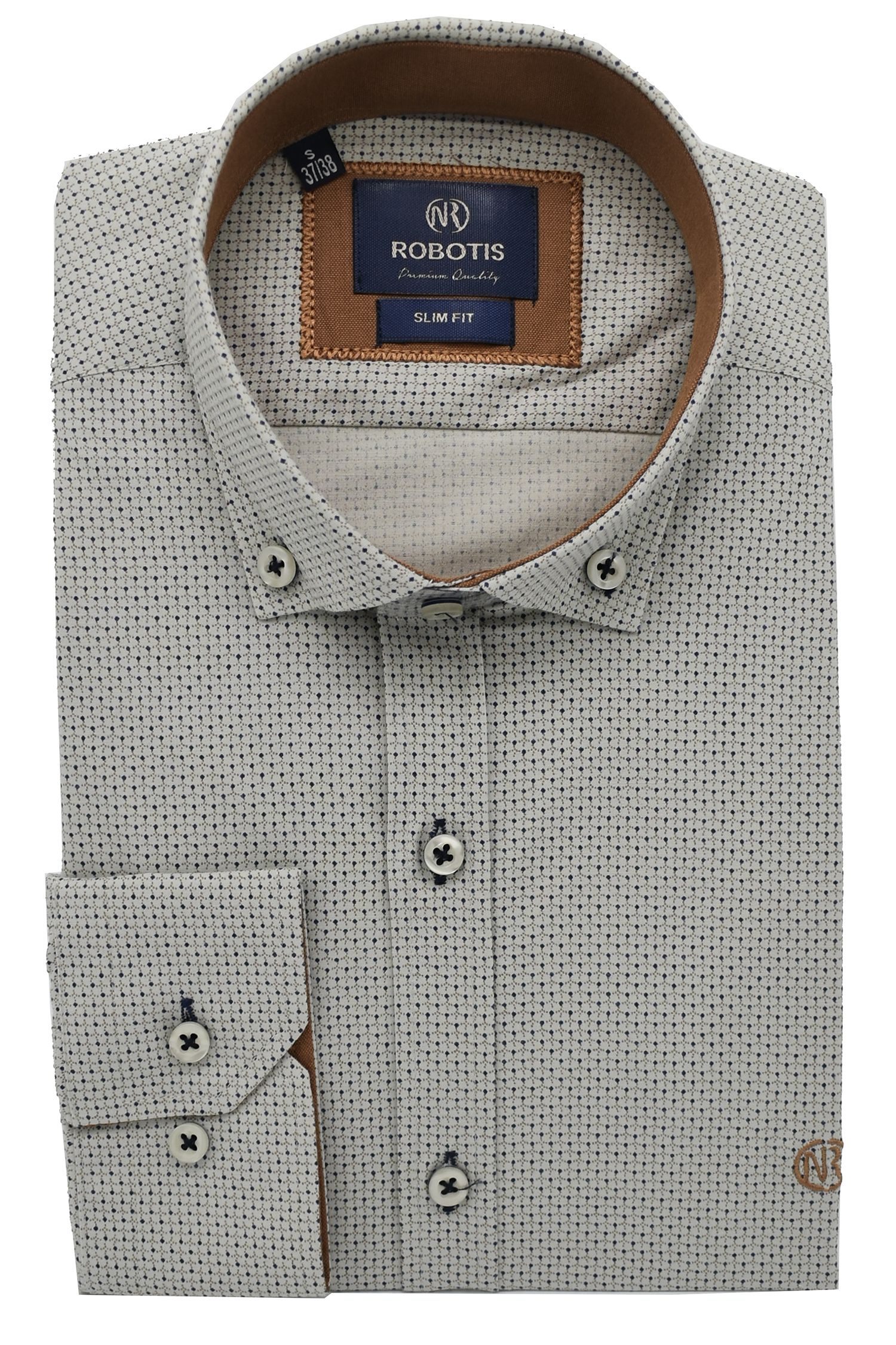 ΠΟΥΚΑΜΙΣΟ ΒΑΜΒΑΚΕΡΟ SLIM FIT ΛΑΔΙ