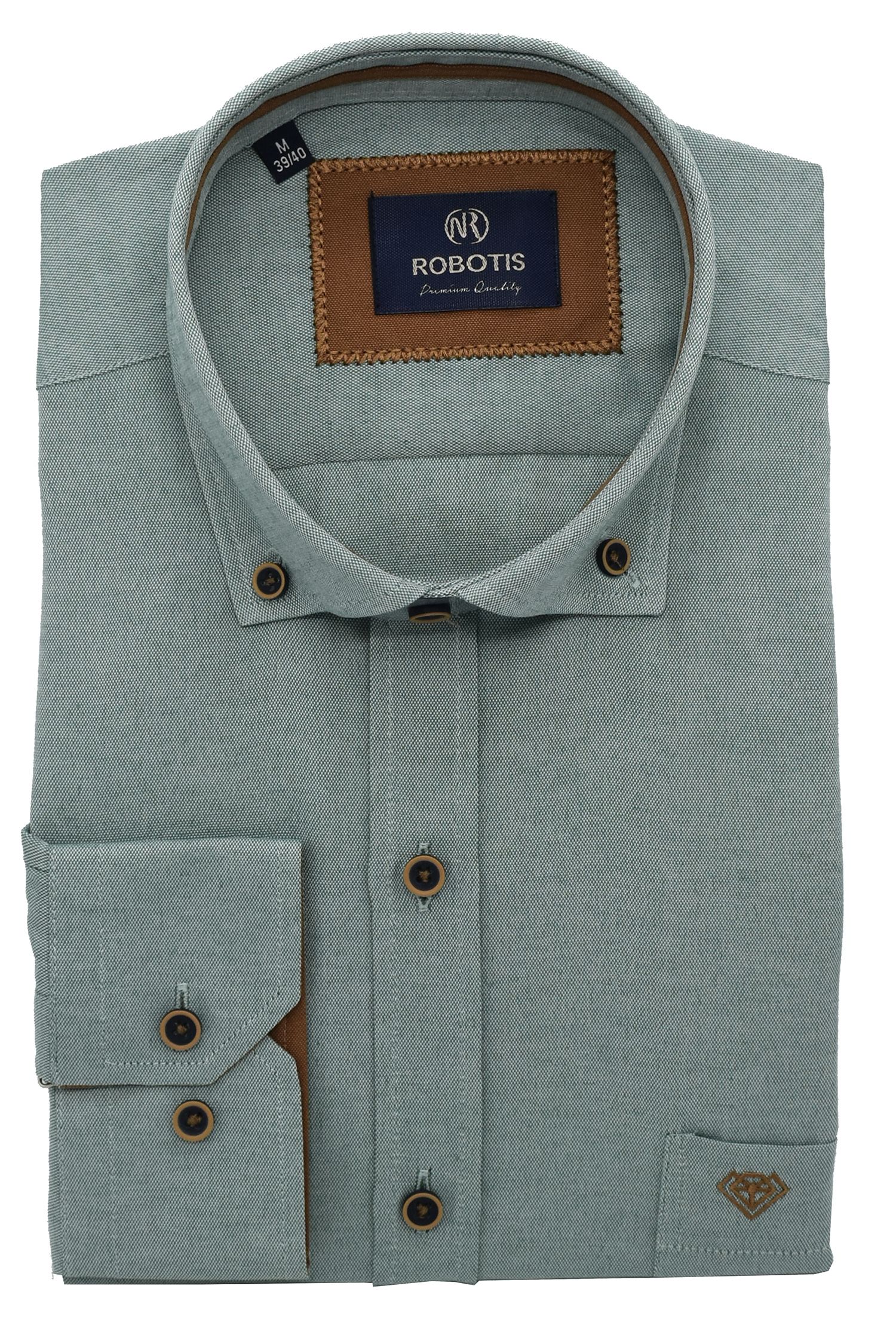 ΠΟΥΚΑΜΙΣΟ ΒΑΜΒΑΚΕΡΟ OXFORD ΠΡΑΣΙΝΟ