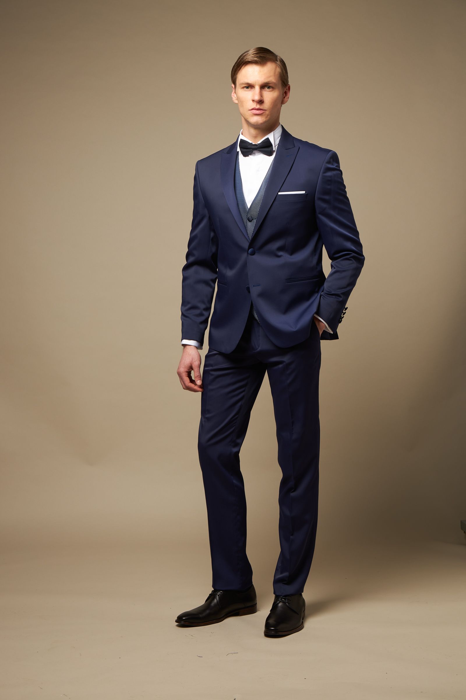 ΓΑΜΠΡΙΑΤΙΚΟ  SATEN BLUE (SLIM FIT)